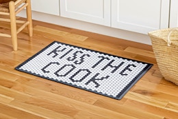 Walmart’s Kiss the Cook Kitchen Mat Is a Hit for Only $6.88 (Reg. $10) card image