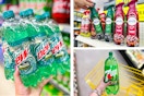 dollar general mountain dew, 7up, febreze 3-photo collage