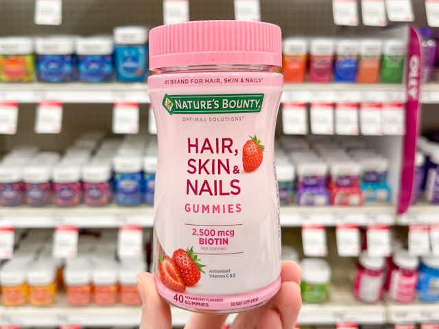 Nature's Bounty Hair, Skin, and Nails Vitamins, as Low as $1.98 on Amazon card image