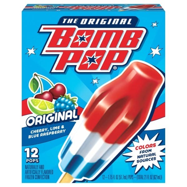 2 Bomb Pop Original Pops Packs