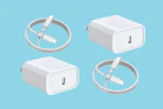 an iPhone charging set