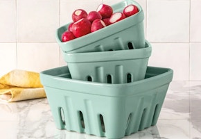 Over&Back Stoneware Basket 3-Pack