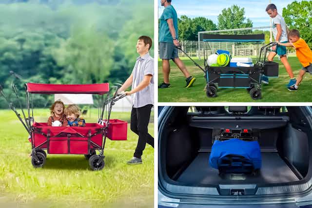 Wagon Cart With Removable Canopy, Now Just $90 at Walmart (Reg. $260) card image