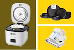 Rice cooker, dinnerware set & mattress vacuum