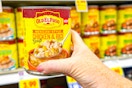 hand holding a can of old el paso soup