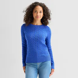 Women's Cable Knit Pullover Sweater