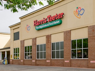 The exterior of a Harris Teeter store