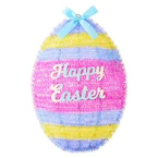 Easter Egg Tinsel Wreath