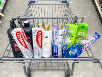 colgate oral-b dove tresemme garnier dawn in walgreens cart