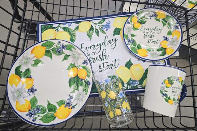 Grab The New Lemon Dinnerware Collection for $1.25 per Piece at Dollar Tree card image