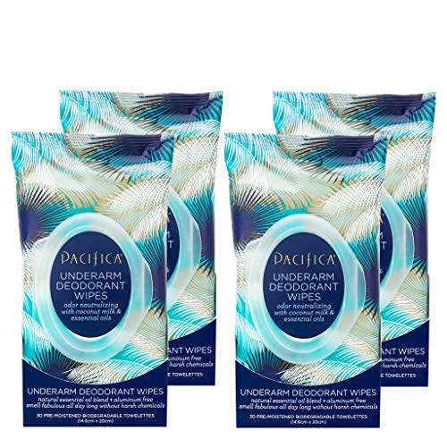 Pacifica Deodorant Wipes 4-Pack