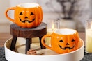 halloween pumpkin mugs