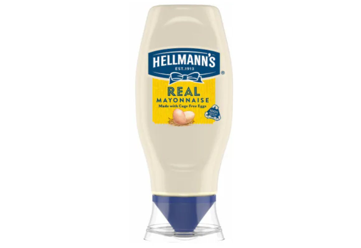 2 Hellmann's Mayonnaise Bottles