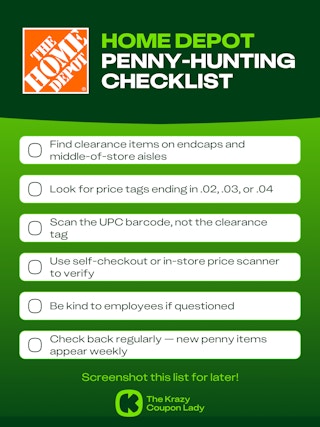 Home Depot Penny List Shopping Tips