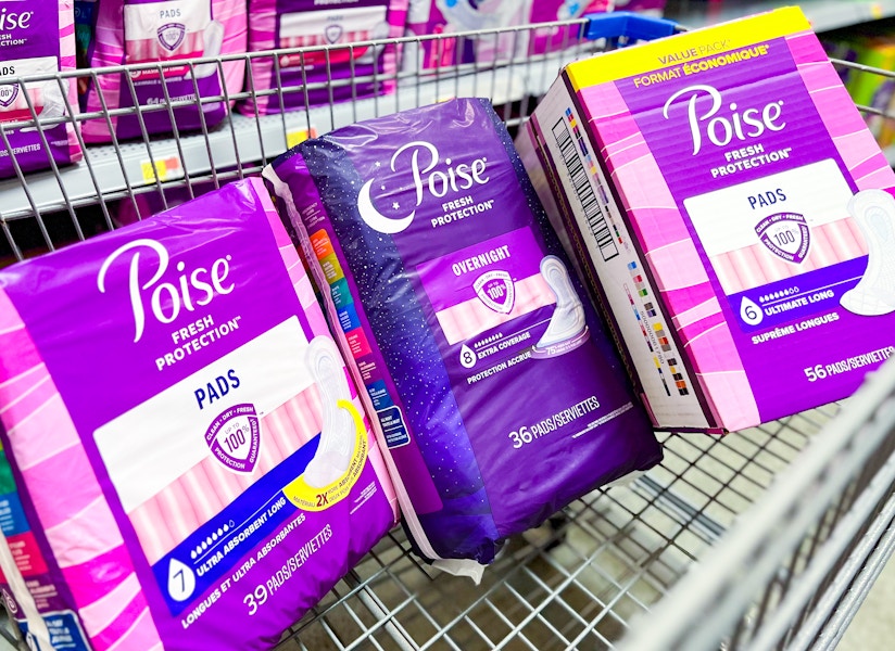 poise pads walmart