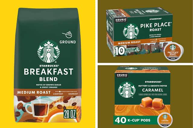 Use Subscribe & Save to Get an Extra 20% Off Starbucks Coffee on Amazon card image