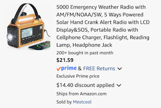 Amazon Emergency Weather Radio 2026 2
