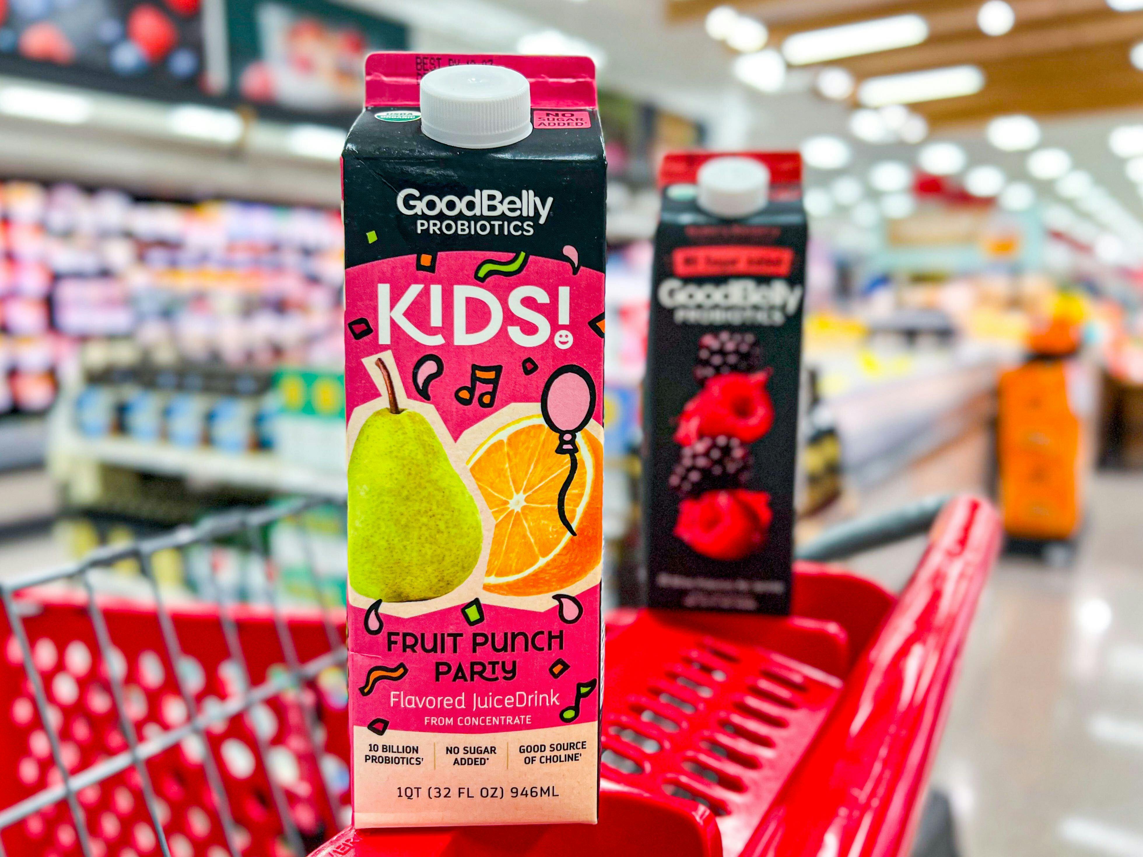 Goodbelly Kids Probiotic Fruit Punch Juice Drink - 32 Fl Oz : Target