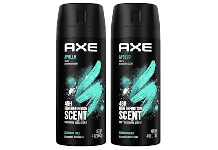 2 Axe Body Sprays