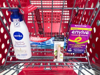 nivea revlon colgate and envive in a target cart