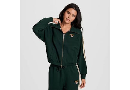 Champion Women's Zip Mock Neck Top
