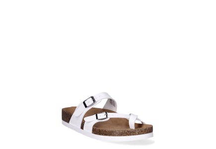 Time and Tru Women's Footbed Sandals