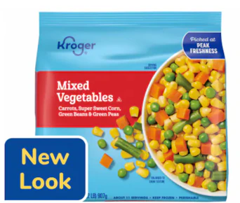Kroger Frozen Vegetables Bag