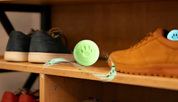 a green shoe deodorizer 