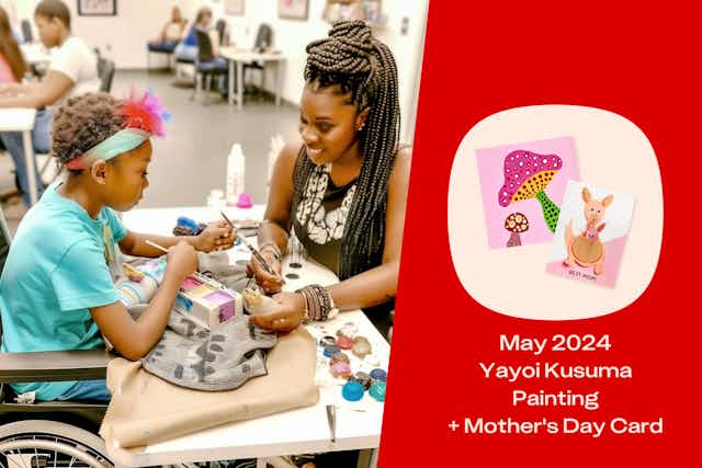 Free Michaels Crafts: Paint on May 5 and Make a Mother's Day Card on May 11 card image