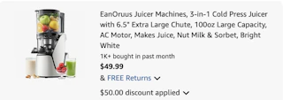 juicer Amazon receipt