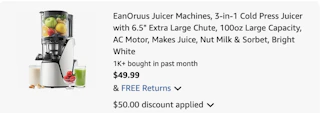 juicer Amazon receipt