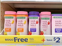 Nature's Bounty Hair, Skin, and Nails Vitamins, $4.50 at Walgreens  card image