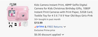 camera Amazon receipt
