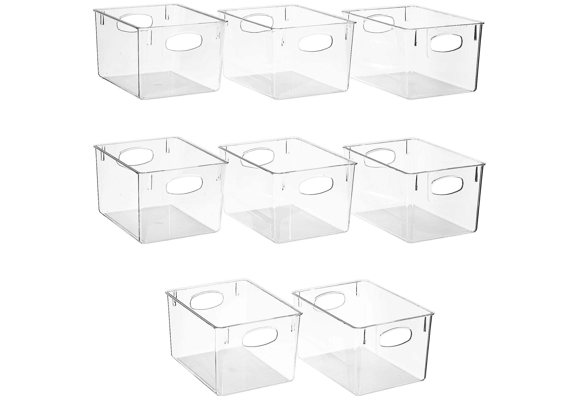 Sorbus Clear Fridge Bins