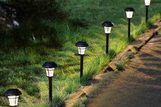 pathway solar lights, 12-pack