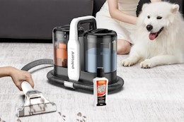 Portable Carpet and Upholstery Cleaner, $69.92 With Amazon Discounts  card image