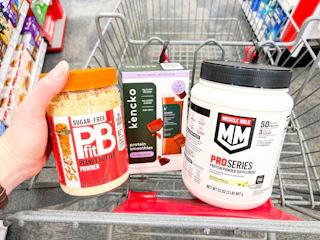 protein powders in a cvs cart