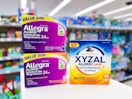 xyzal and allegra allergy products
