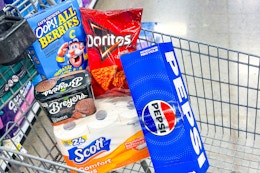 fred meyer matchup groceries in shopping cart