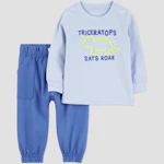Baby Dinosaur Sweatshirt and Jogger Set