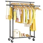 Double-Rod Clothing Rack