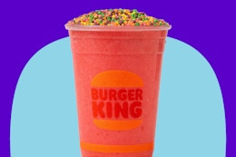 Burger King Royal Perks Members: Free Frozen Strawberry Drink on May 31 card image