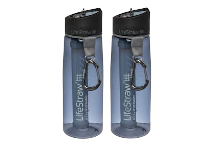 LifeStraw Go Water Bottle 2-Pack