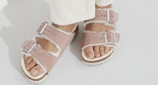 proozy birkenstock womens arizona shearling suedeshearling sandals featured image 1682532891 1682532891