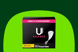 Kotex panty liners on KCL template