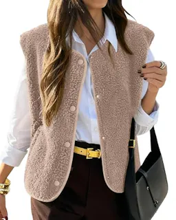 KIRUNDO Women's Fleece Vest