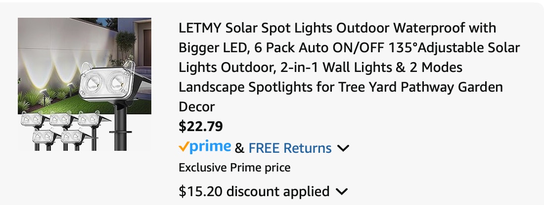 spot light Amazon receipt