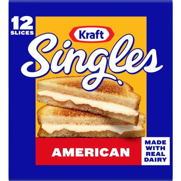 2 Kraft American Cheese Slice Packs