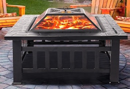 Fire Pit Combo With Grill and Cooler, Only $70 at Walmart (Reg. $170) card image