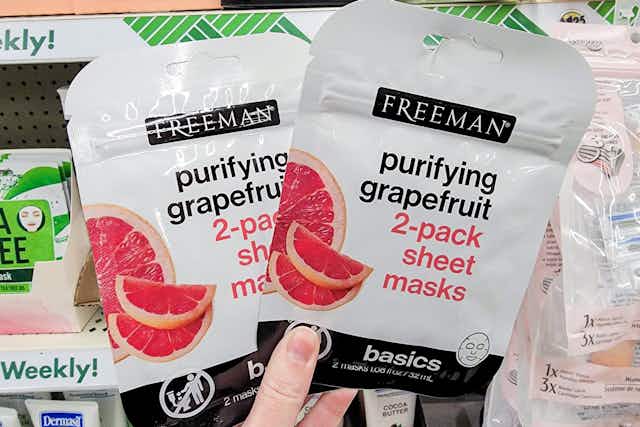 Freeman Sheet Mask 2-Pack, Only $1.25 at Dollar Tree  card image